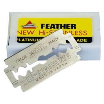 Lames plates New Feather Hi-Stainless x10
