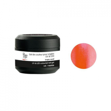 Gel UV &LED couleur pour ongles tropic coral 5g
