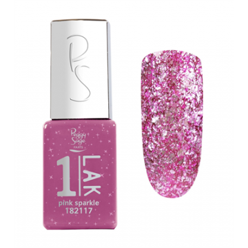 One-LAK 1-step gel polish pink sparkle - 5ml