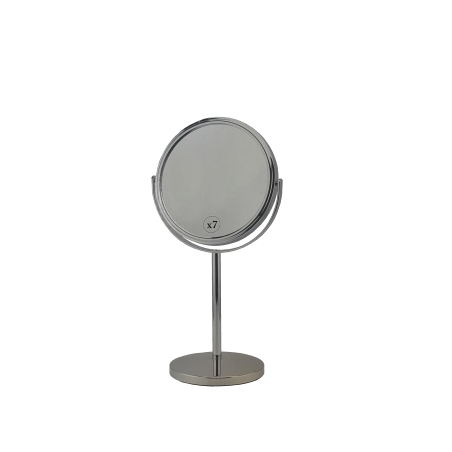 miroir/pied chrome dia. 17,5cm x7