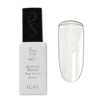 Top Coat Glitter silver  - 11ml