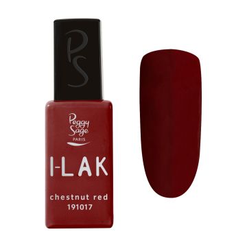 I-Lak Soak Off Gel Polish Chestnut Red  - 11Ml