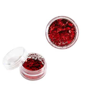 Paillettes pour Ongles Red